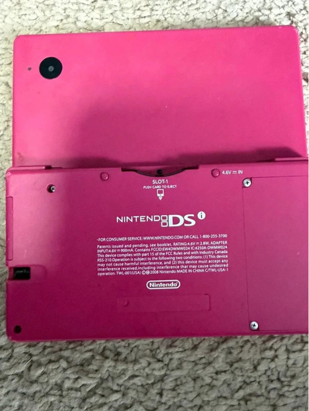 nintendo ds with mario